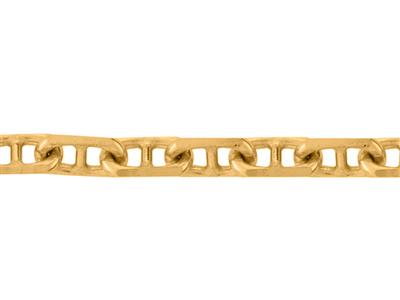 Chaîne maille Marine forçat diamantée 1,70 mm, Or jaune 18k. Réf. 00953 - Image Standard - 2