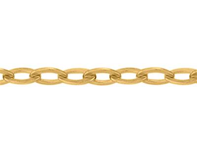 Chaîne maille Forçat claire miroir 1,17 mm, Or jaune 18k. Réf. 00882 - Image Standard - 2