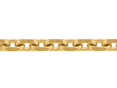 Chaîne maille Forçat diamantée 1,50 mm, Or jaune 18k. Réf. 00445HJ - Image Standard - 2