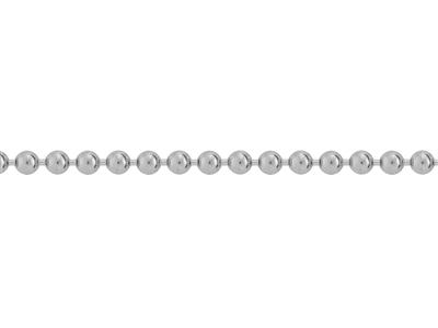 Chaîne Boule 1,20 mm, Or gris 18k rhodié. Réf. 00639 - Image Standard - 3