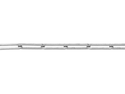 Chaîne maille Rectangle 1,75 mm, Or gris 18k Rhodié. Réf. 00863 - Image Standard - 3
