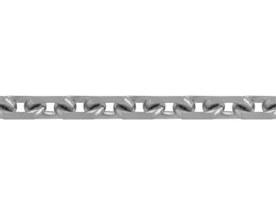 Chaîne maille Forçat diamantée 2,10 mm, Or gris 18k Pd 13. Réf. 00465 - Image Standard - 2