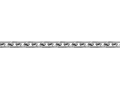 Chaîne maille Forçat diamantée 2,10 mm, Or gris 18k Pd 13. Réf. 00465 - Image Standard - 3