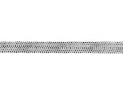 Chaîne maille Herringbone 7 mm, Argent 925. Réf. 10081 - Image Standard - 2