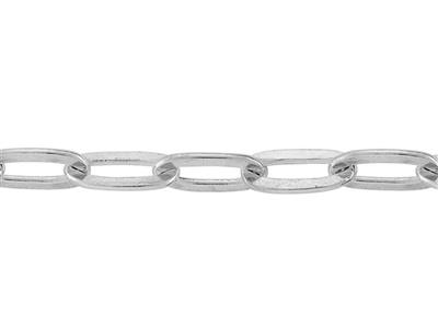 Chaîne maille rectangle 3 mm, Argent 925. Réf. 10125 - Image Standard - 2
