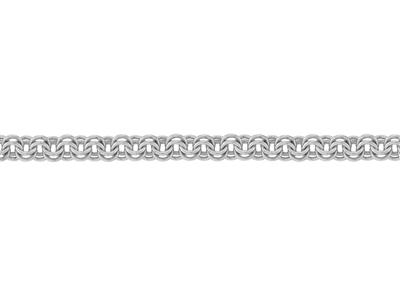 Chaîne maille Forçat double anneau 6 mm, Argent 925. Réf. 10158 - Image Standard - 3