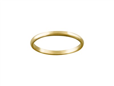 Alliance 1/2 jonc, 3,40 mm, Or jaune 18k, doigt 60 - Image Standard - 1