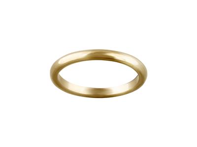 Alliance 1/2 jonc, 2,20 mm, Or jaune 18k, doigt 54 - Image Standard - 1