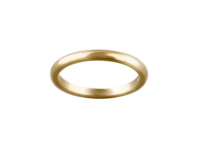 Alliance 1/2 jonc, 2,20 mm, Or jaune 18k, doigt 56 - Image Standard - 1
