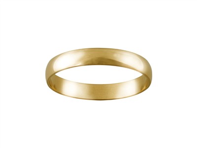 Alliance 1/2 jonc, 4 mm, Or jaune 18k, doigt 60 - Image Standard - 1