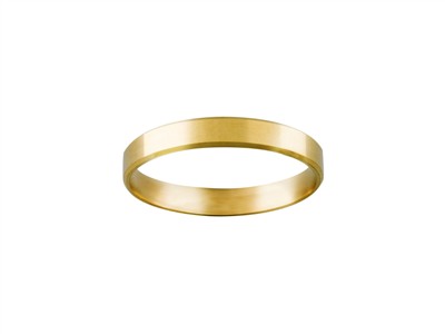 Alliance Ruban, 3 mm, Or jaune 18k, doigt 56 - Image Standard - 1