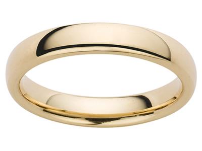 Alliance 1/2 jonc, 2,50 x 1,40 mm,Or jaune 18k, doigt 68 - Image Standard - 1
