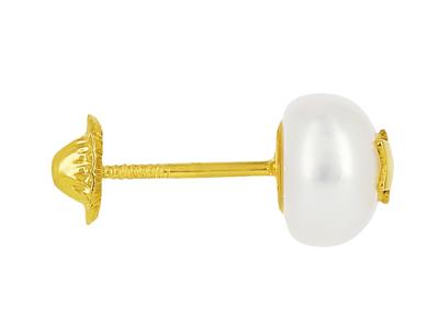 Boucles d'oreilles Perles Etoile, Or jaune 18k - Image Standard - 3