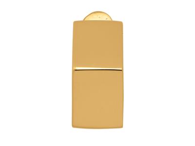 Créoles forme Losange, Or jaune 18k - Image Standard - 3