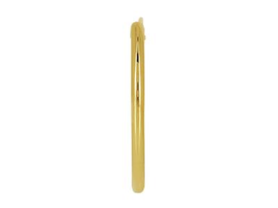 Créoles tube creux 1 mm, diamètre intérieur 12 mm, Or jaune 18k - Image Standard - 3