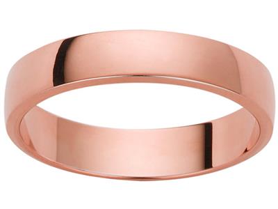 Alliance Ruban, 4,50 x 1,50 mm, Orrose 18k, doigt 52 - Image Standard - 1
