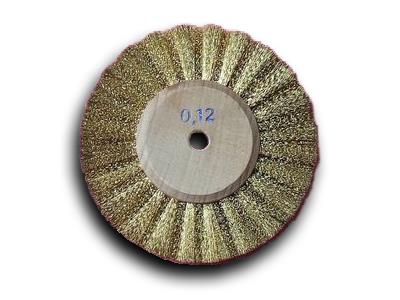 Brosse circulaire pour tour à polir, diamètre 80 mm, Laiton