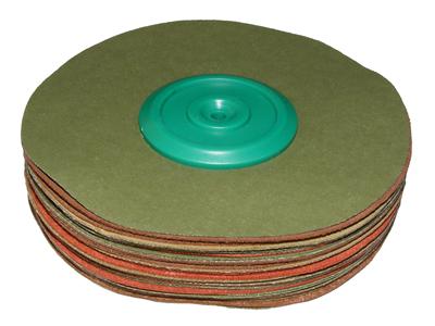 Disques à polir doux pour polissage final, 100 x 18 mm, Alcantara
