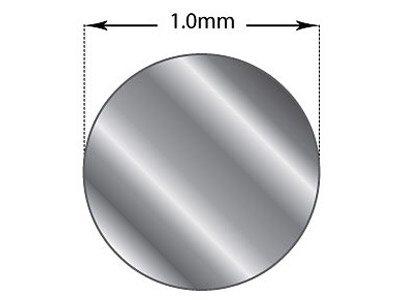 Fil rond Argent 950 recuit, 1,00 mm - Image Standard - 2