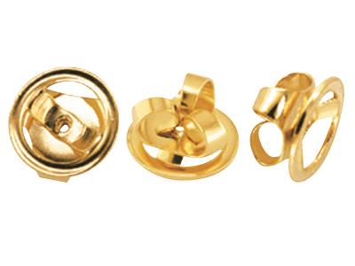 Poussette pression, Or jaune 18k. Réf. 7600-3E, la paire