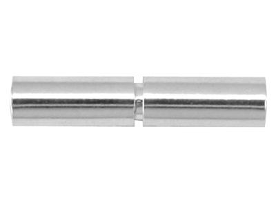 Fermoir Baïonnette diamètre intérieur 1,3 mm, Or gris 18k Pd 10. Réf. 27025
