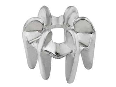 Chaton Miroir 6 griffes pour pierre ronde de 2 mm, Or gris 18k Pd 12,5. Réf. 01154/1 - Image Standard - 2