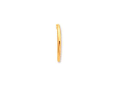 Créoles fil rond 1,6 mm, diamètre extérieur 14 mm, Or jaune 18k - Image Standard - 2