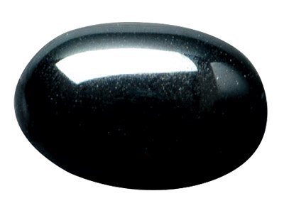 Hématite, cabochon ovale 7 x 5 mm