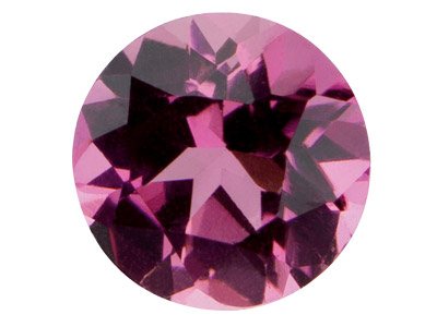 Tourmaline rose ronde, 4 mm