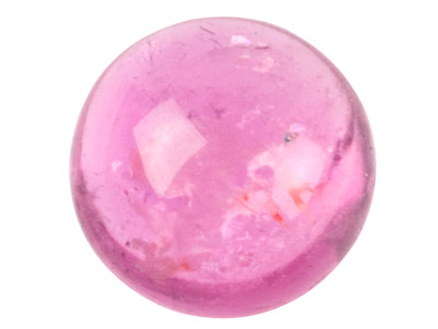Tourmaline rose, cabochon rond 8 mm