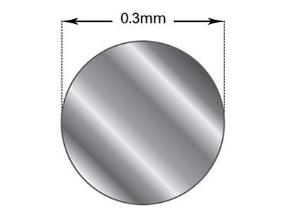 Fil rond Argent fin recuit 0,30 mm, longueur de 3 mètres - Image Standard - 2