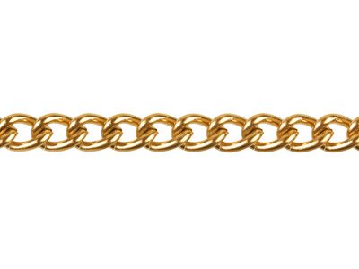 Chaine maille Gourmette 4,4 mm, longueur de 1 mètre, doré* - Image Standard - 2