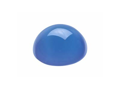 Agate bleue, cabochon rond 10 mm - Image Standard - 3