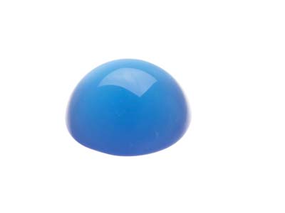 Agate bleue, cabochon rond 8 mm - Image Standard - 3