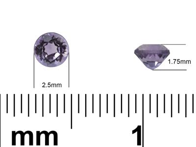 Améthyste ronde, 2,5 mm - Image Standard - 3