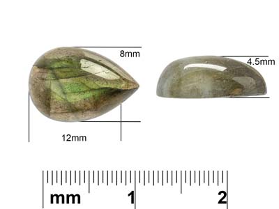 Labradorite, cabochon poire 12 x 8 mm - Image Standard - 4