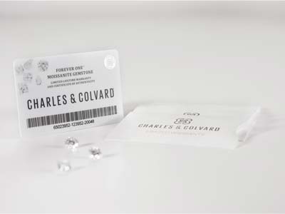 Moissanite Forever One, D-E-F, rond brillant 4 mm - Image Standard - 3