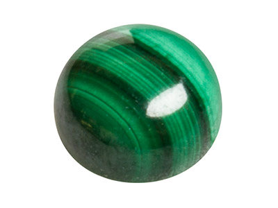 Malachite, cabochon rond 6mm