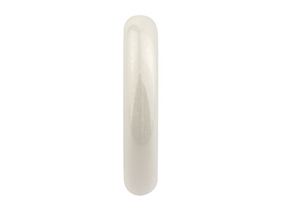 Céramique blanche, Rondelle ovale 13 x 10 mm - Image Standard - 2