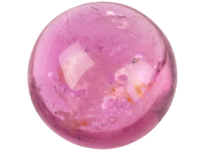 Tourmaline rose, cabochon rond 5 mm