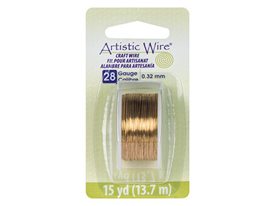 Fil Laiton anti-ternissement 0,32 mm, Artistic Wire de Beadalon, bobine de 13,70 mètres - Image Standard - 3