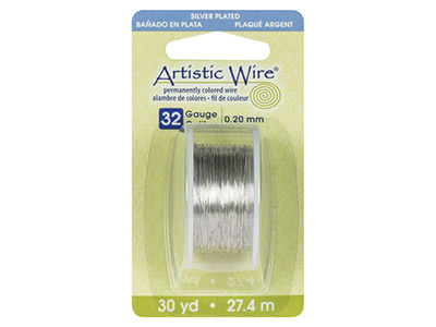 Fil Plaqué Argent 0,20 mm, Artistic Wire de Beadalon, bobine de 27,40 mètres - Image Standard - 3