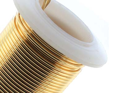 Fil Cuivre demi-dur anti-ternissement doré, 1 mm, bobine de 9,10 mètres - Image Standard - 5