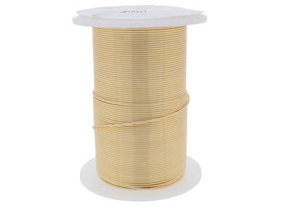 Fil Cuivre demi-dur anti-ternissement doré, 0,80 mm, bobine de 13,70 mètres - Image Standard - 3