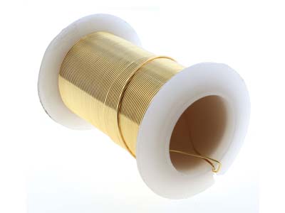 Fil Cuivre demi-dur anti-ternissement doré, 0,80 mm, bobine de 13,70 mètres - Image Standard - 4