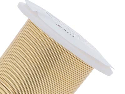 Fil Cuivre demi-dur anti-ternissement doré, 0,80 mm, bobine de 13,70 mètres - Image Standard - 5