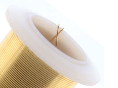 Fil Cuivre demi-dur anti-ternissement doré, 0,60 mm, bobine de 18,30 mètres - Image Standard - 5