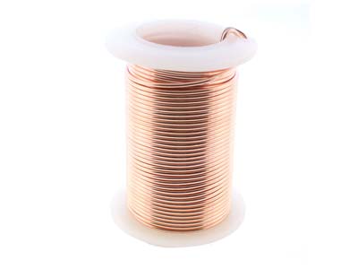 Fil Cuivre demi-dur anti-ternissement or rose, 1 mm, bobine de 9,10 mètres - Image Standard - 3
