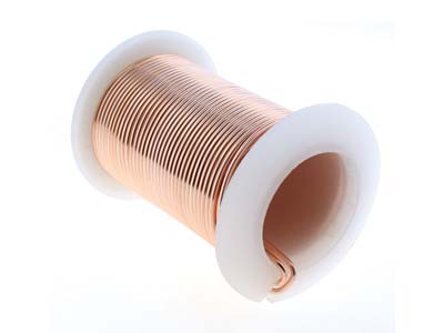 Fil Cuivre demi-dur anti-ternissement or rose, 1 mm, bobine de 9,10 mètres - Image Standard - 4
