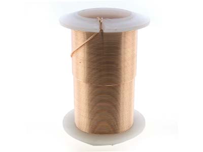 Fil Cuivre demi-dur anti-ternissement or rose, 0,80 mm, bobine de 13,70 mètres - Image Standard - 3